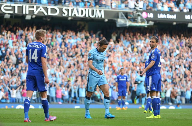 Frank Lampard did not celebrate when he scored for Manchester City against Chelsea