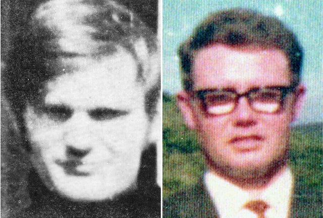 James Wray (left) and William McKinney, who died on Bloody Sunday 