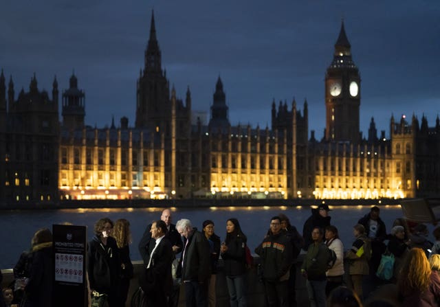 The queue for the Queen's lying-in-state