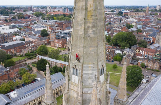 Norwich Cathedral spire restoration
