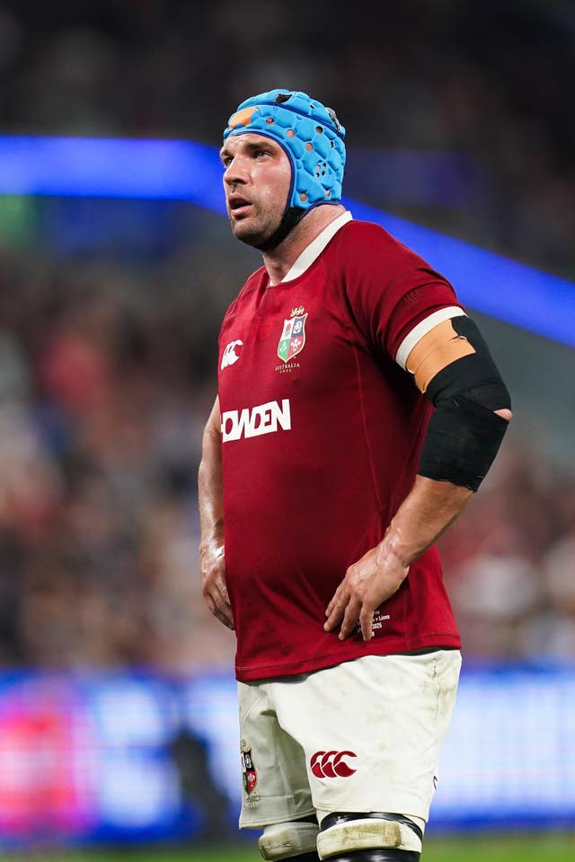 British and Irish Lions’ Tadhg Beirne looks on during the Qatar Airways Lions Tour match against the NSW Waratahs at the Allianz Stadium in Sydney