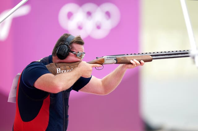 Matt Coward-Holley claimed bronze on day six in the men's trap