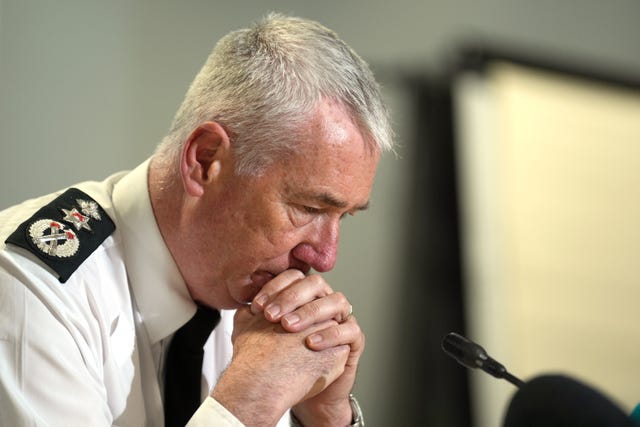 PSNI Chief Constable Jon Boutcher 