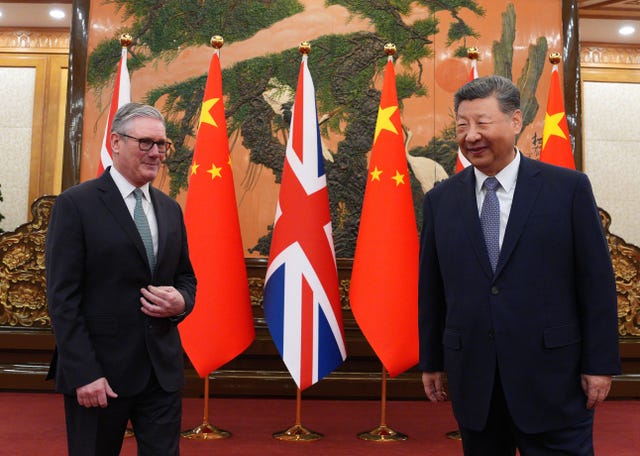 Sir Keir Starmer with President Xi Jinping 