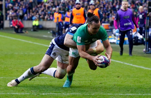 James Lowe helped Ireland continue their impressive recent record against Scotland during this year's Six Nations