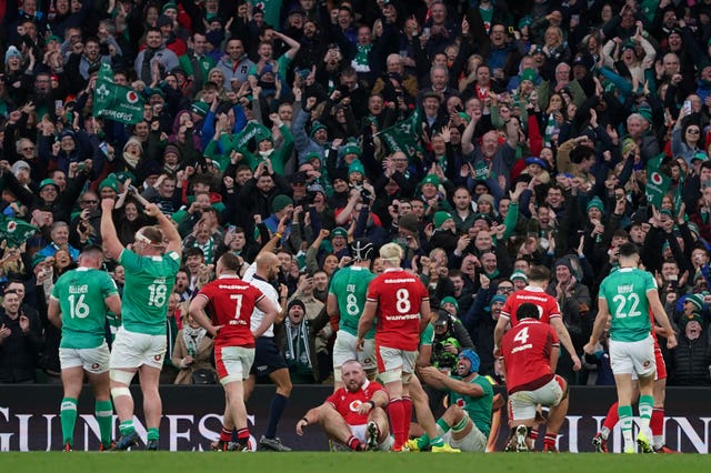 Ireland restricted Wales to a penalty try on Saturday afternoon in Dublin