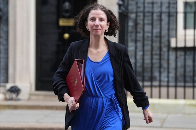 Anneliese Dodds leaving 10 Downing Street, London