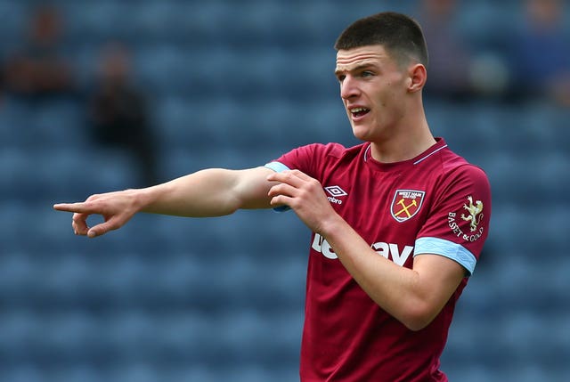 Declan Rice is considering switching allegiances to England (Dave Thompson/PA)
