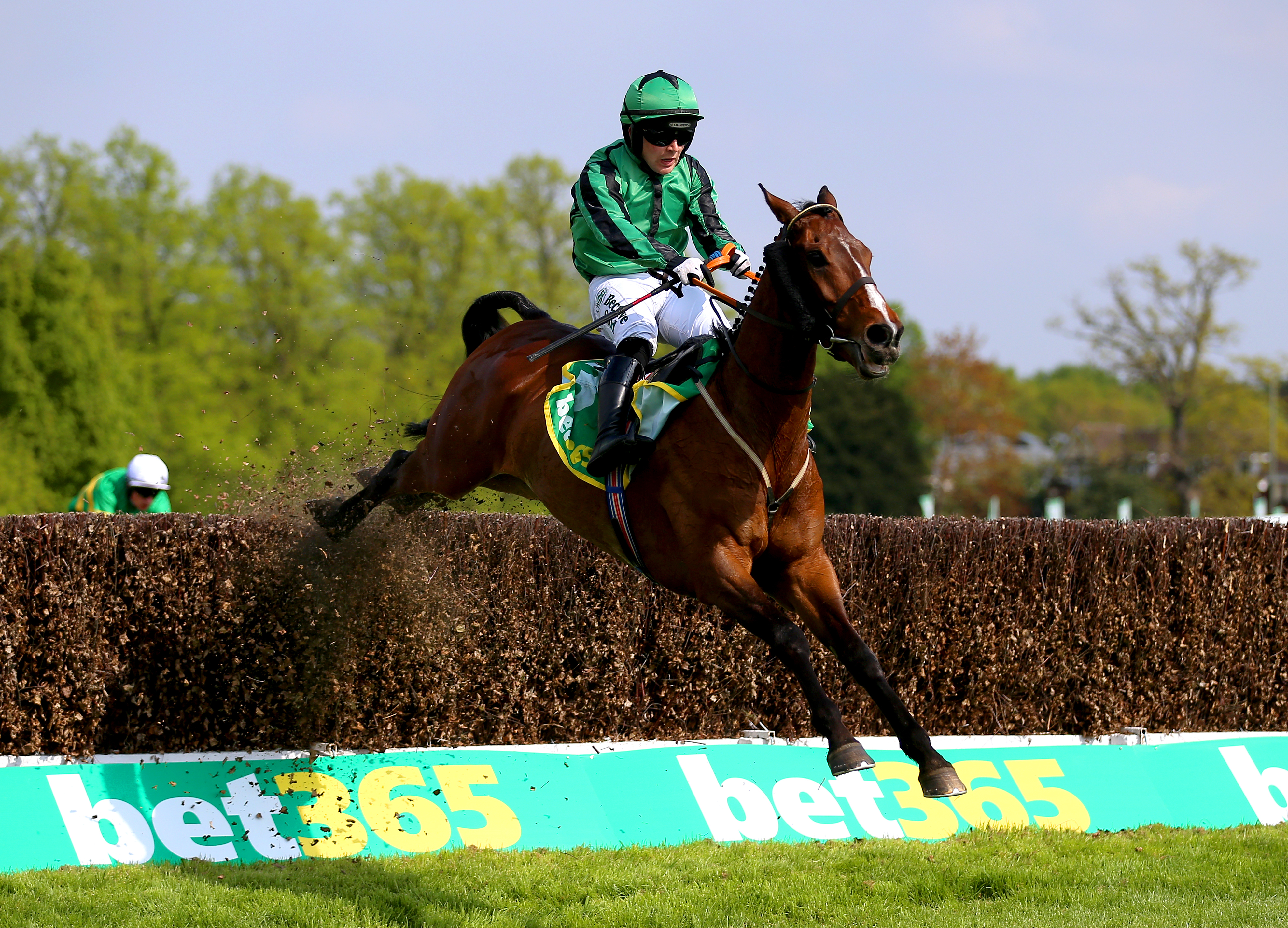 Hewick winning last year's bet365 Gold Cup