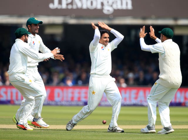 Mohammad Abbas took the wicket of Alastair Cook 