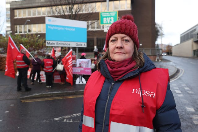 Unison 24 hour strikes in Belfast